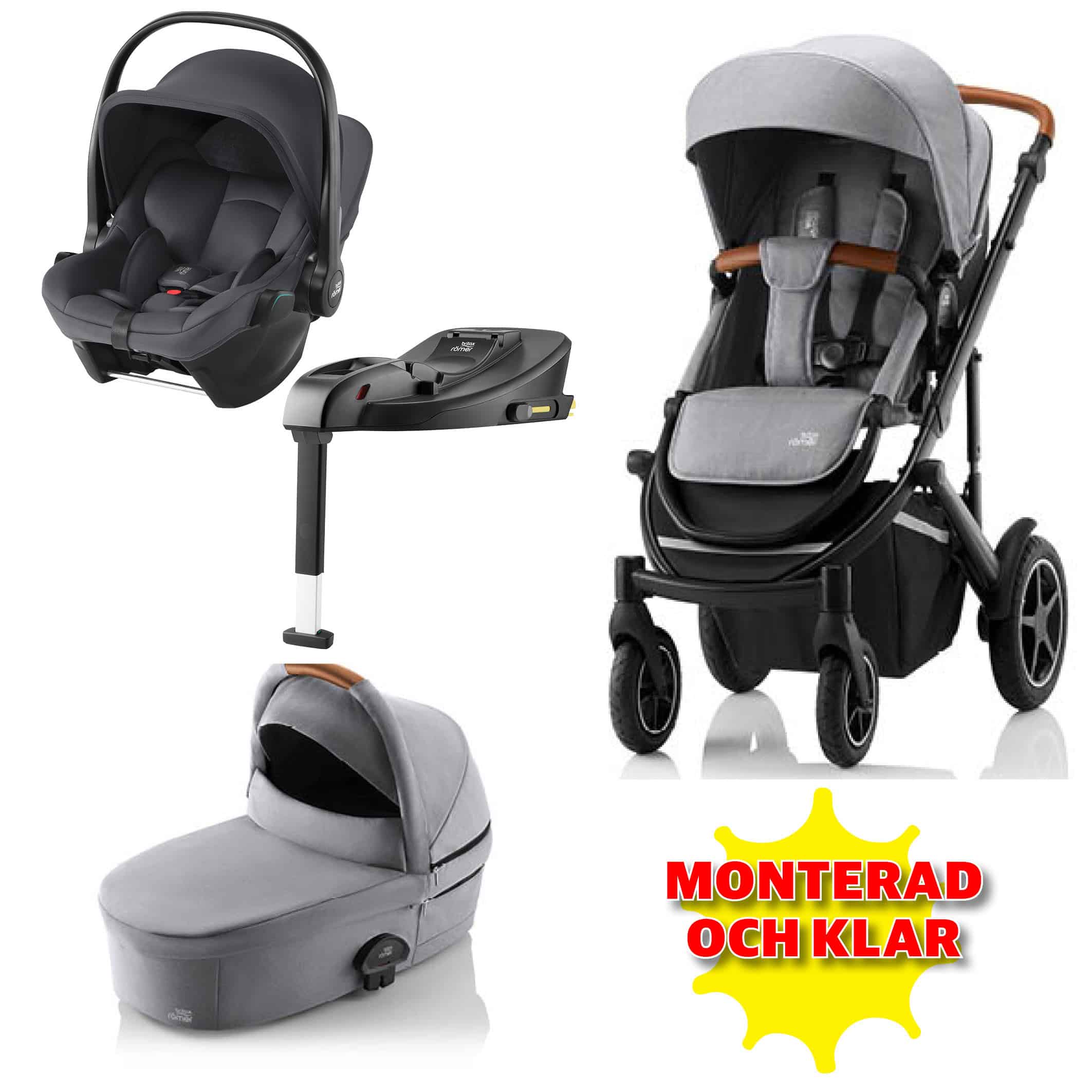 Smile 4 Frost grey med Core och bas Midnight Grey