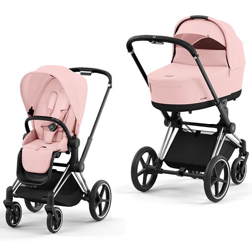 Cybex Priam Peach Pink Chrome Black
