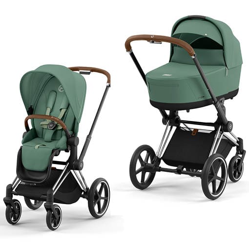 Cybex Priam Leaf Green Chrome Brown