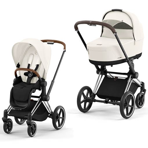 Cybex Priam Off White Chrome Brown