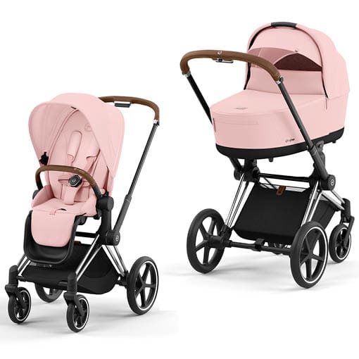 Cybex Priam Peach Pink Chrome Brown