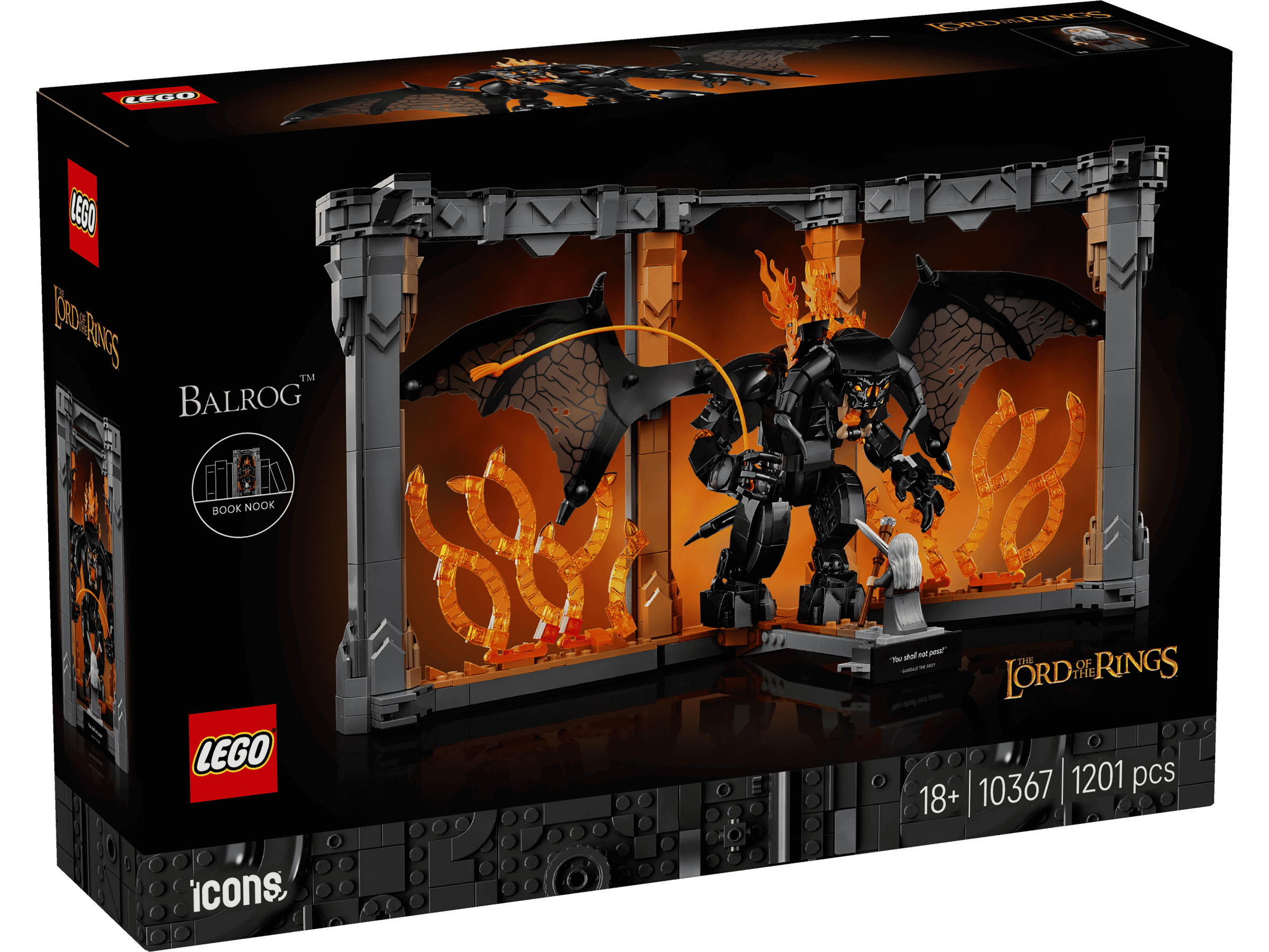Sagan om ringen bokstöd med Balrog™ 10367