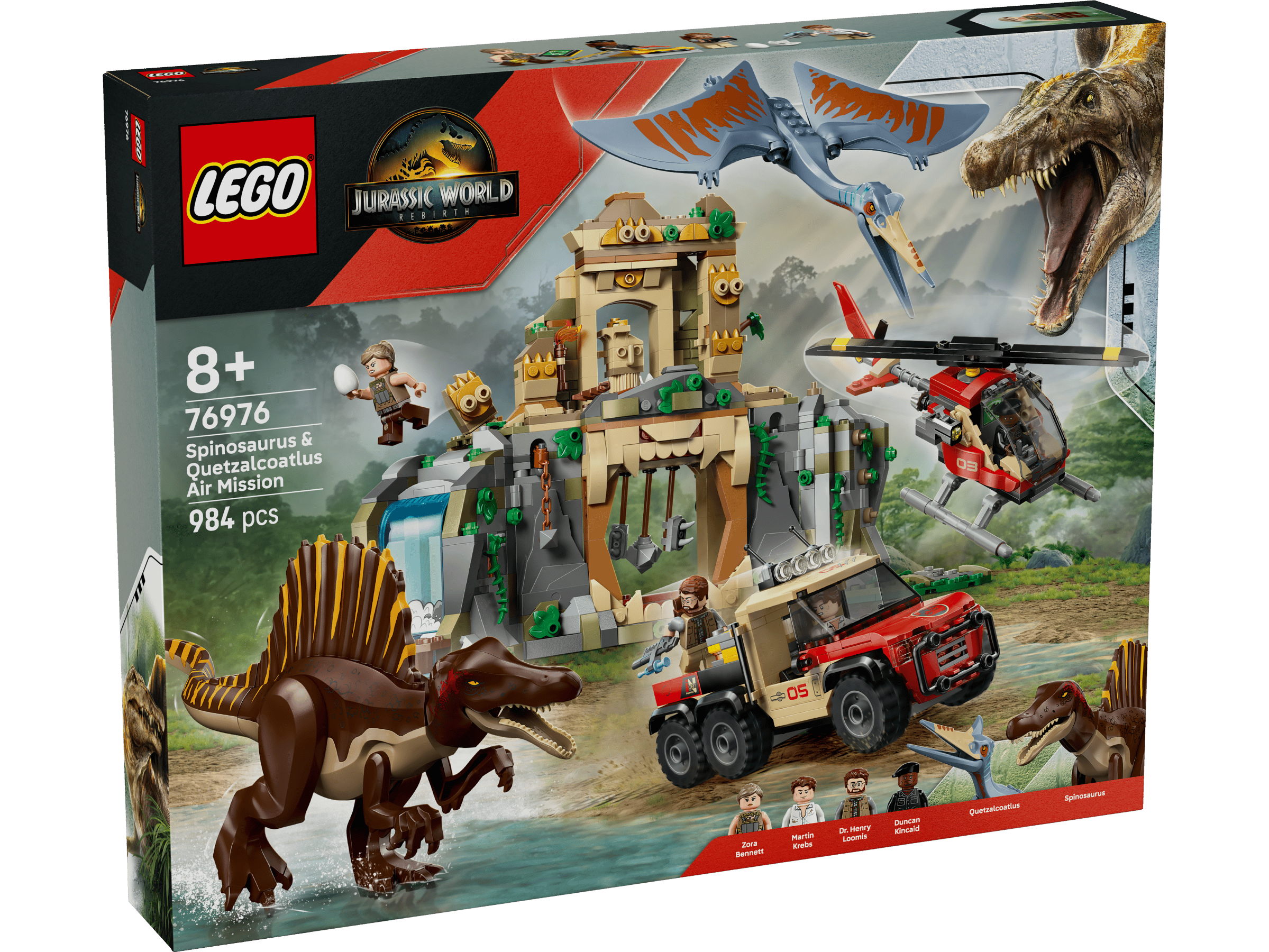 Flyguppdrag med spinosaurus och quetzalcoatlus 76976