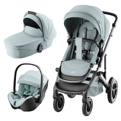 Smile 5Z Duovagn med Baby-Safe PRO Harbor Blue