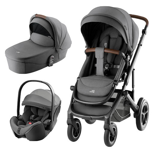 Smile 5Z Duovagn med Baby-Safe PRO Mineral Grey