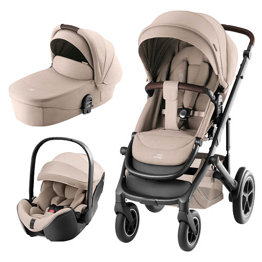 Smile 5Z Duovagn med Baby-Safe PRO Teak