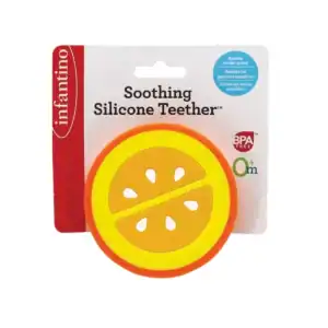 Orange Silicone Teether