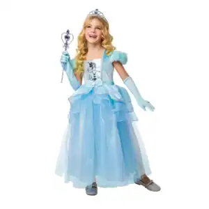 Dräkt Blå Prinsessa 3-4 År
