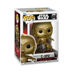 Funko Pop Vinyl Sw Rotj 40Th C3P0 In Chair