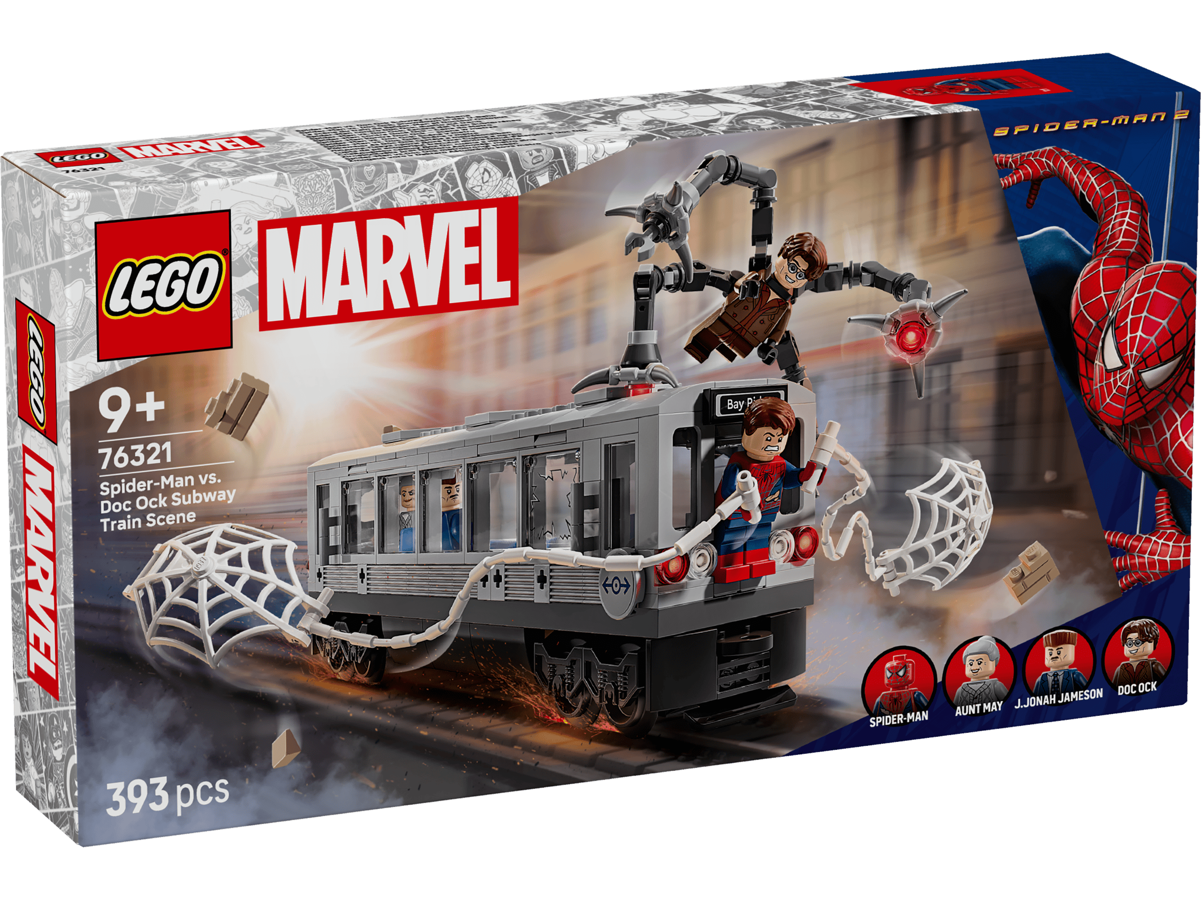 Spider-Man mot Doc Ock: tunnelbanescenen 76321