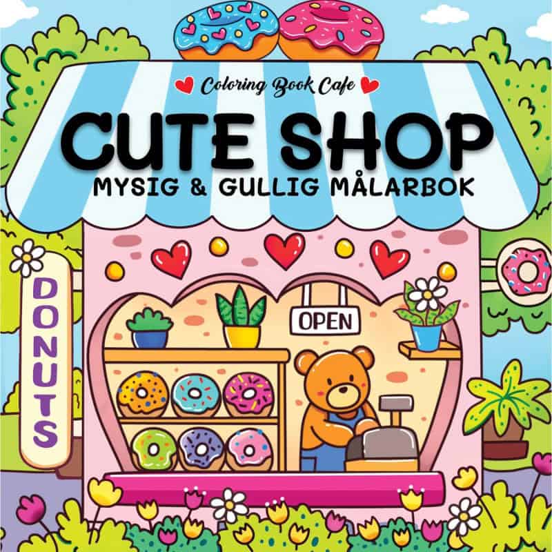 Målarbok Cozy Cute Shop