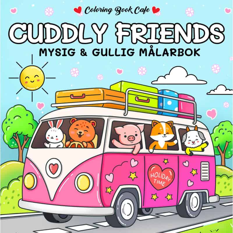 Målarbok Cozy Cuddly Friends
