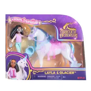 Unicorn Academy Doll & Unicorn V2 -Layla & Glacier