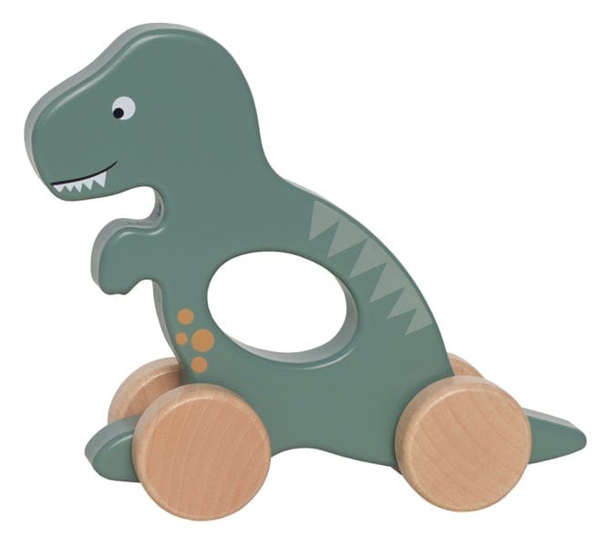 Rulldjur Dino T-Rex I Trä