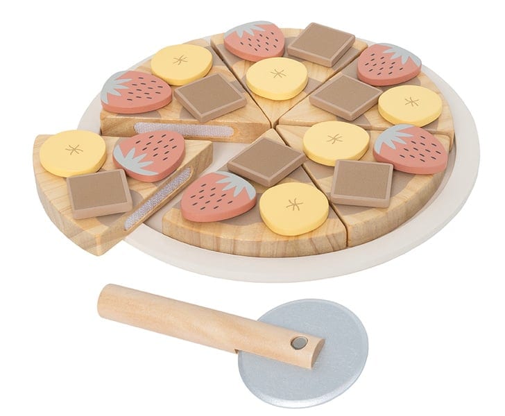Dessertpizza I Trä