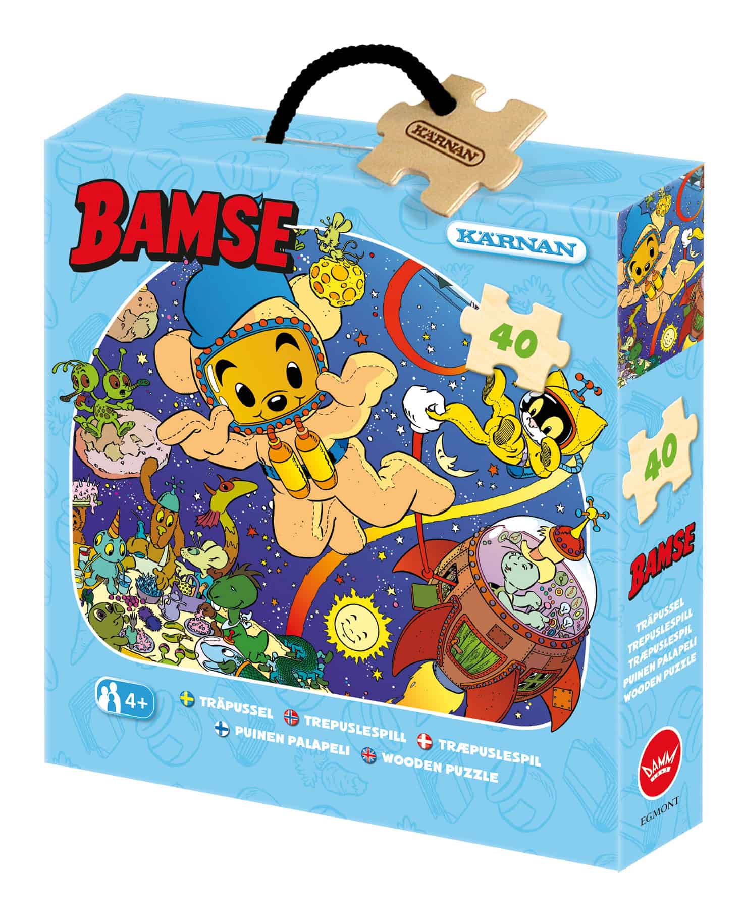 Askpussel 40 Bitar Bamse I Rymden