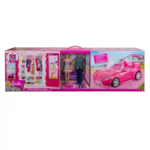 Barbie & Ken Car And Closet Gift Set