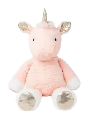 Mjukis Enhörning Sittande Rosa 100Cm