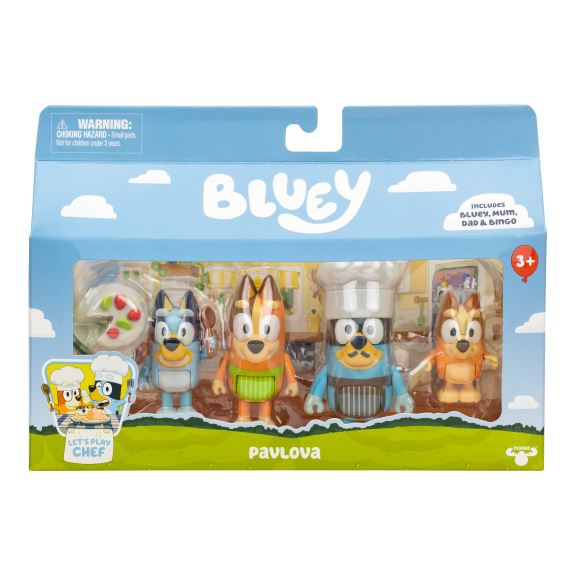 Bluey 4-Pack Figurer Dessert Time