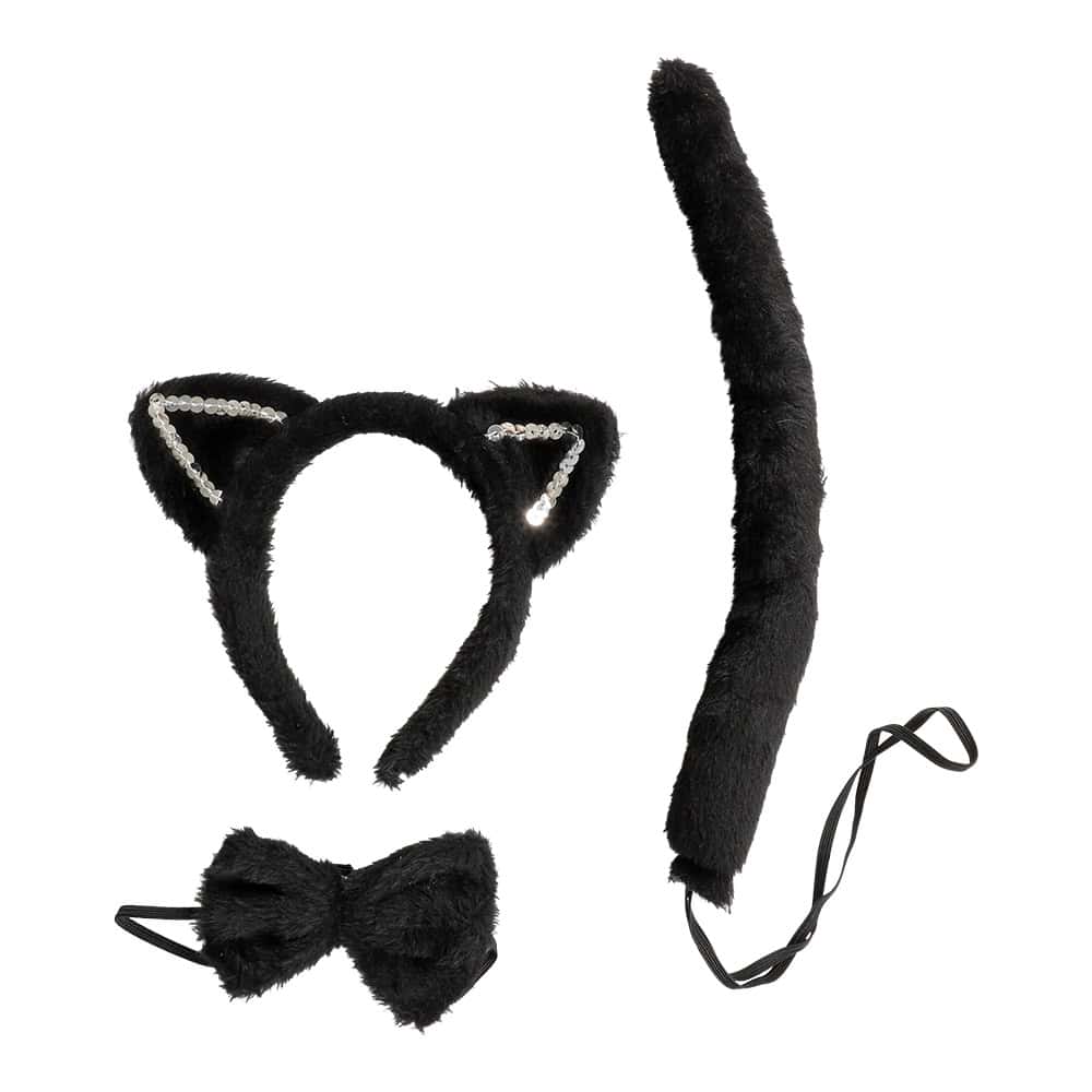 Utklädningskit Svart Katt