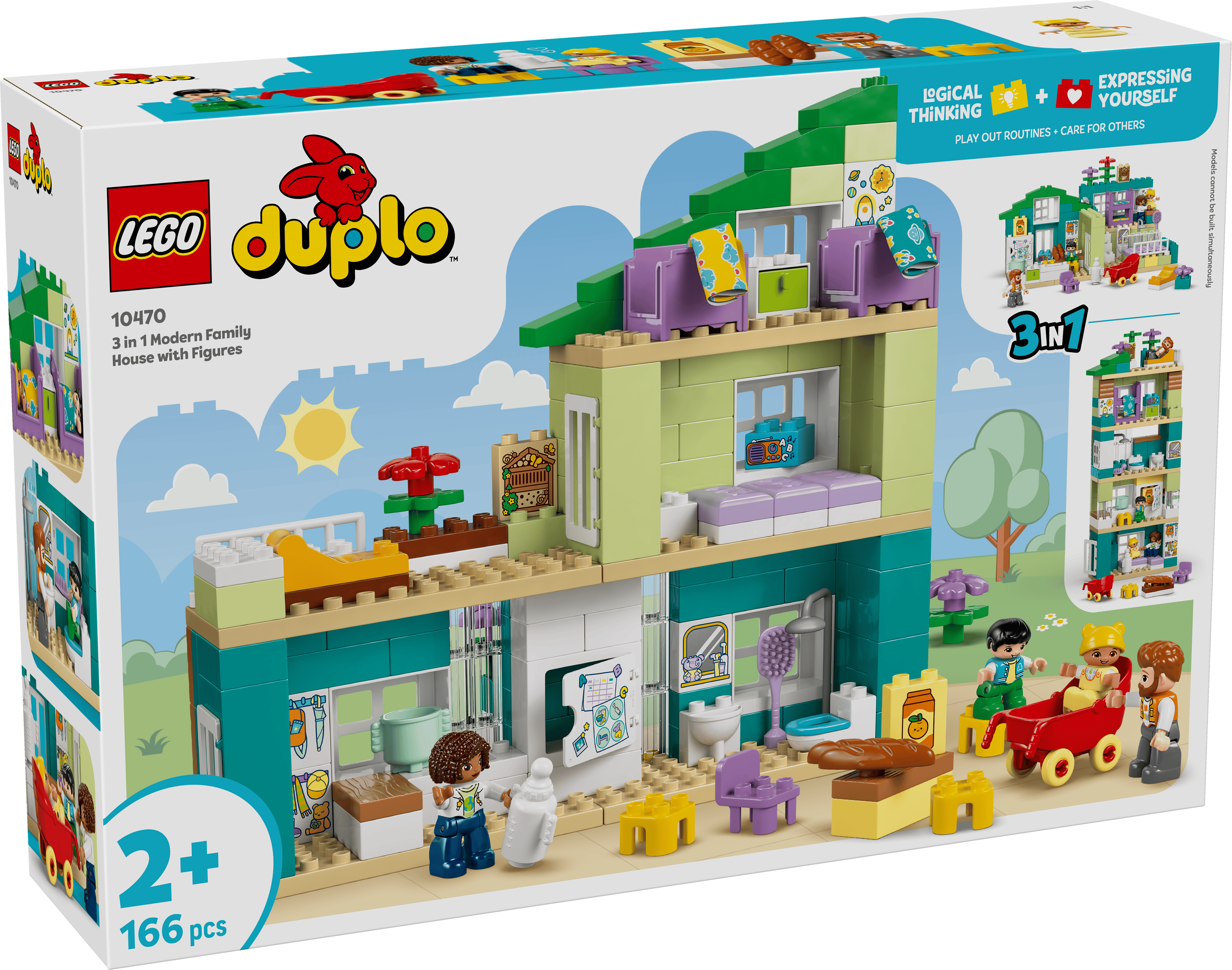 LEGO 10470 DUPLO TOWN 3 I 1 MODERN FAMILJEVILLA MED FIGURER