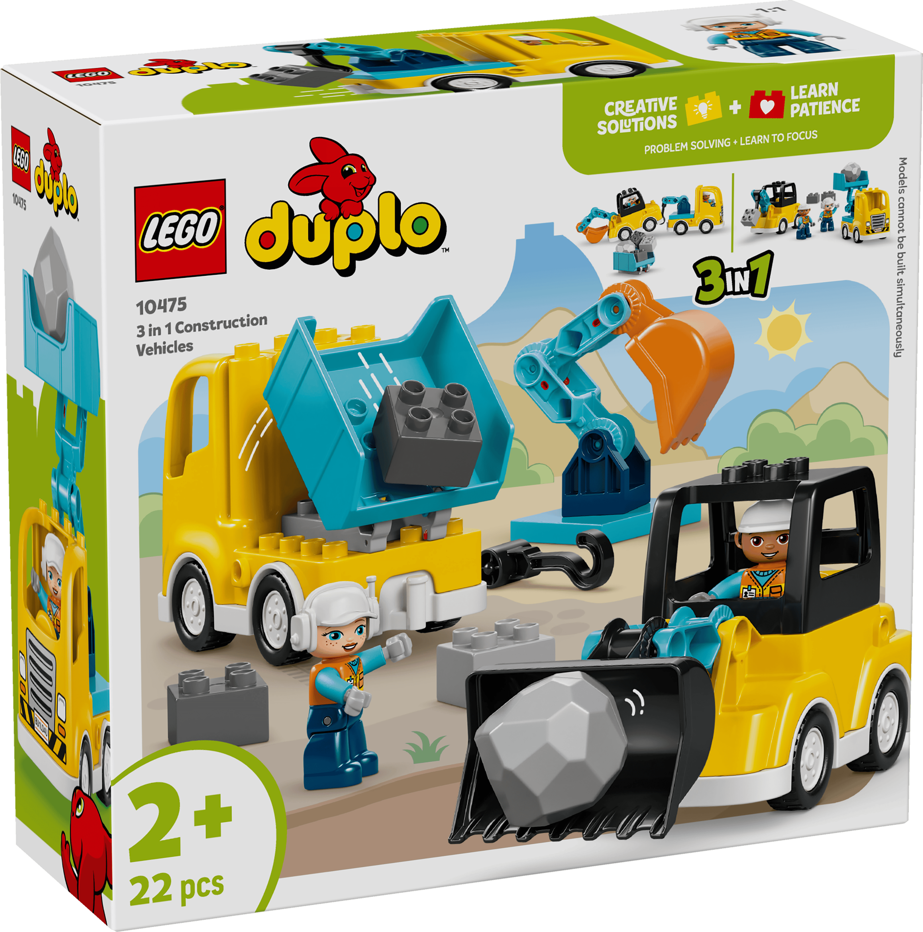 LEGO 10475 DUPLO TOWN 3 I 1 BYGGFORDON