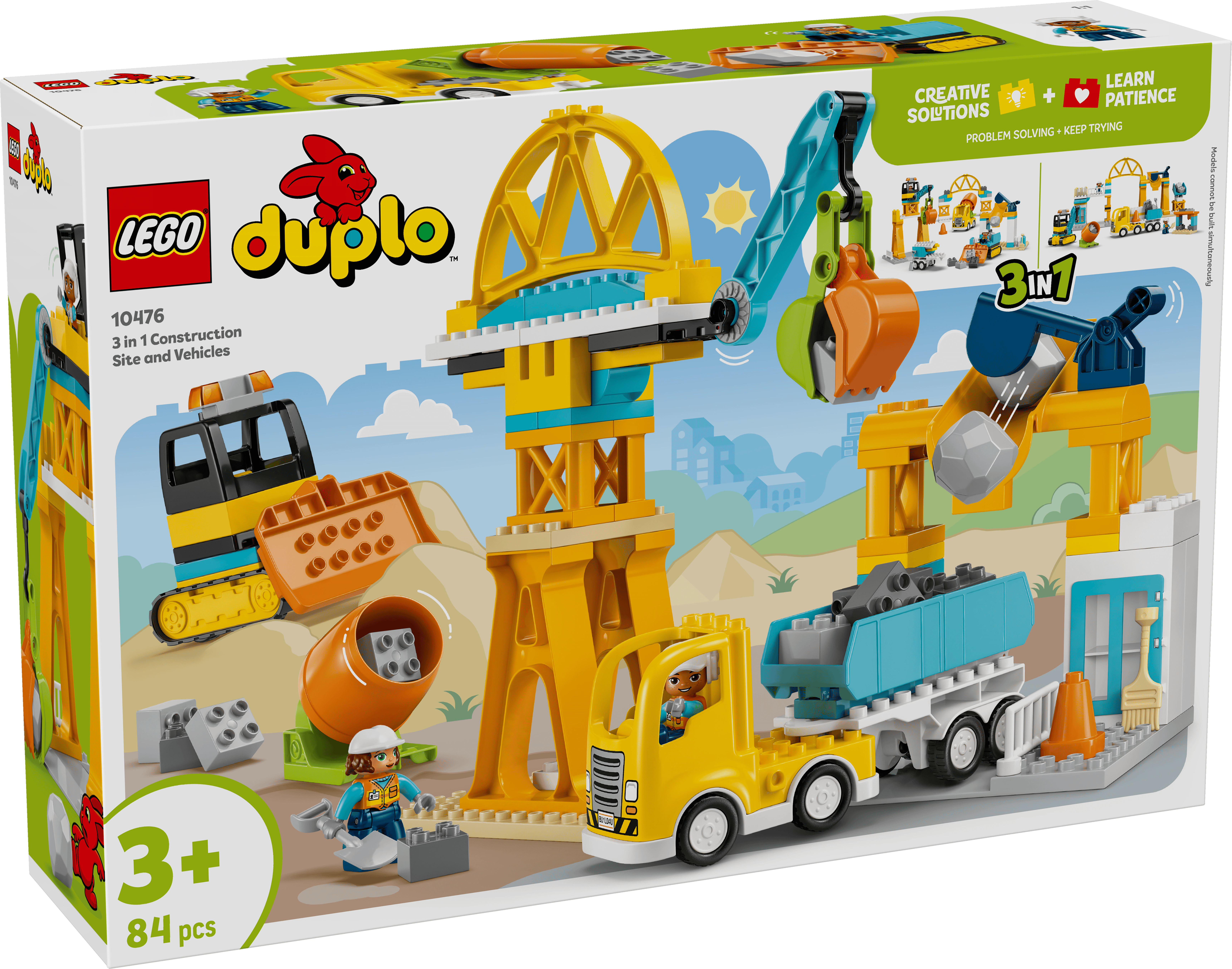 LEGO 10476 DUPLO TOWN 3 I 1 BYGGARBETSPLATS OCH FORDON