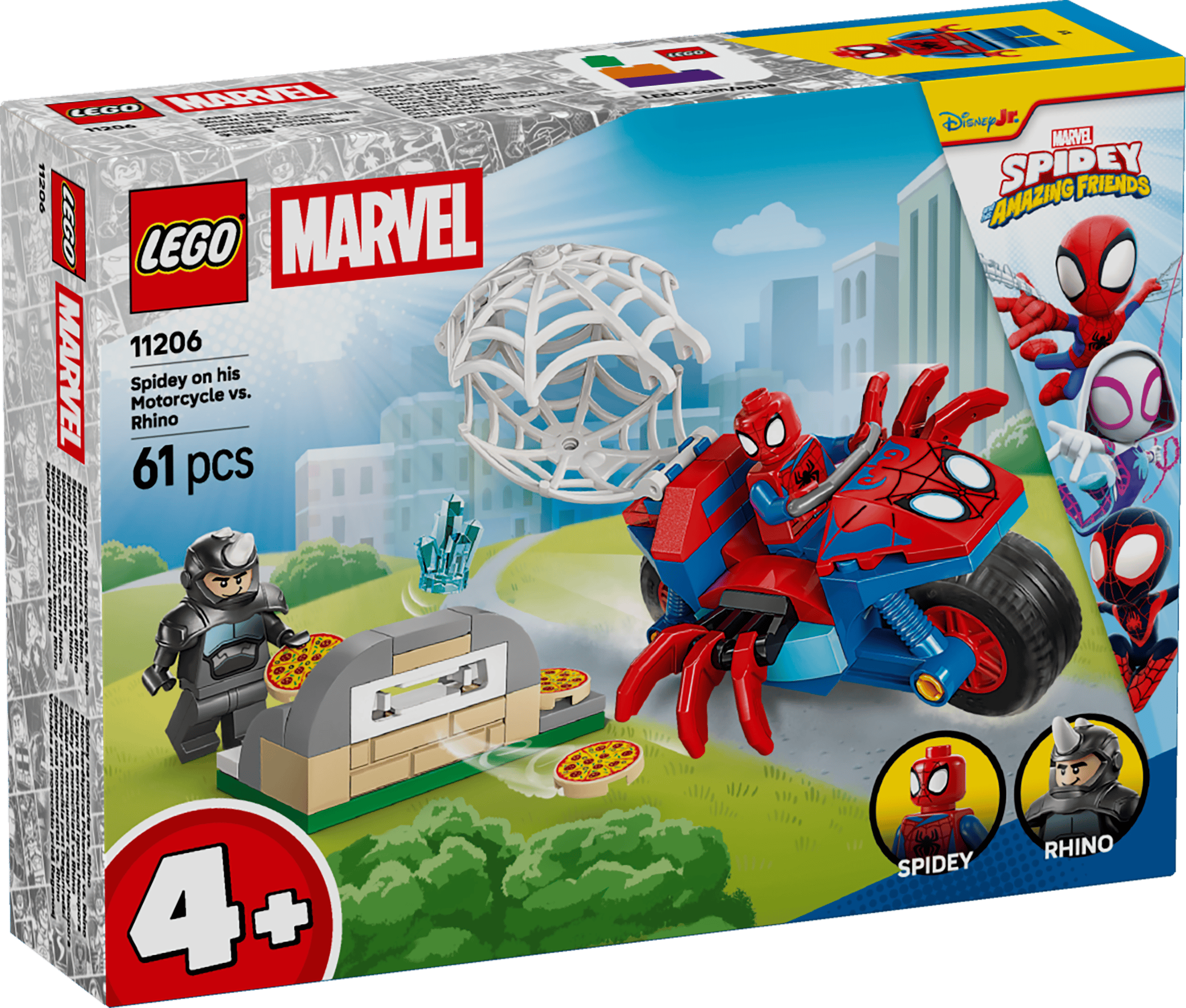 LEGO 11206 SPIDEY SPIDEY PÅ SIN MOTORCYKEL MOT RHINO