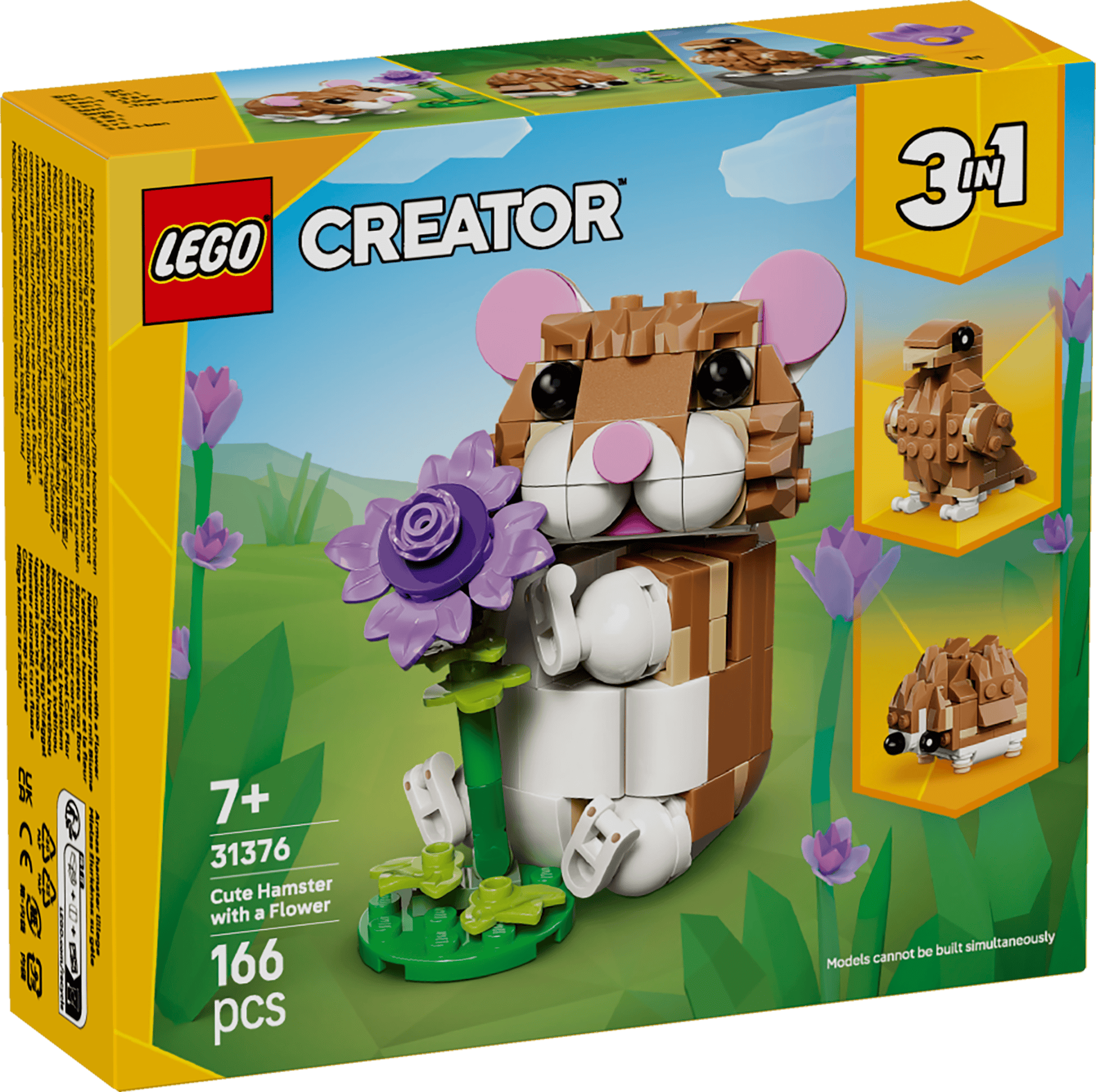 LEGO 31376 CREATOR SÖT HAMSTER MED BLOMMA