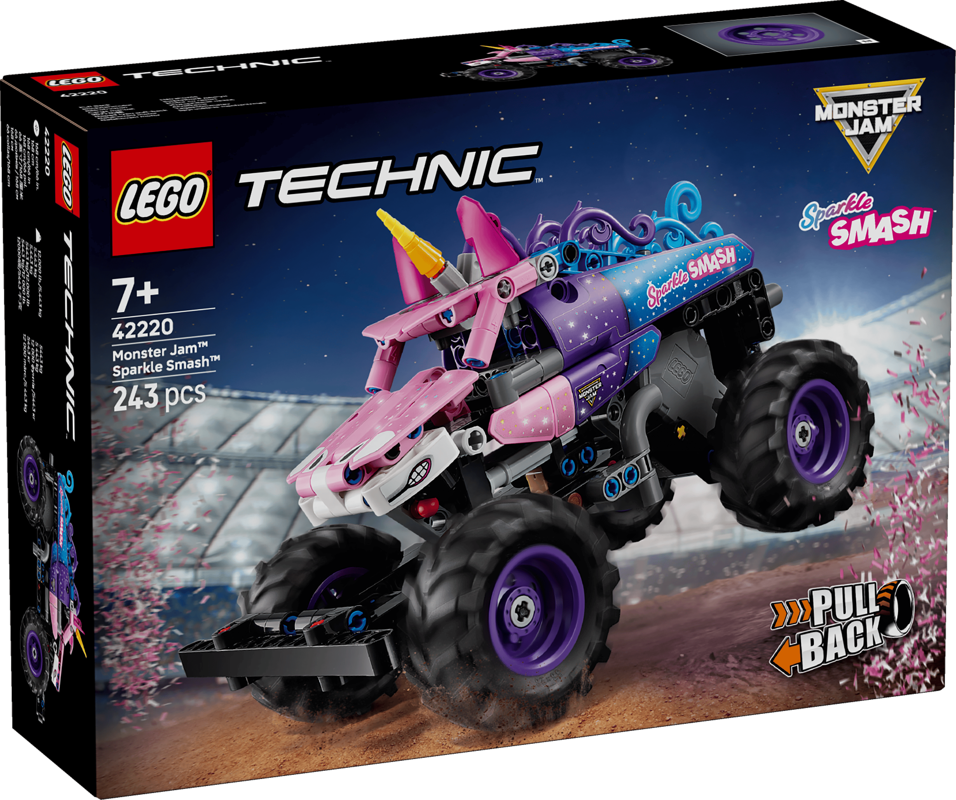 LEGO 42220 TECHNIC MONSTER JAM™ SPARKLE SMASH™ PULL-BACK