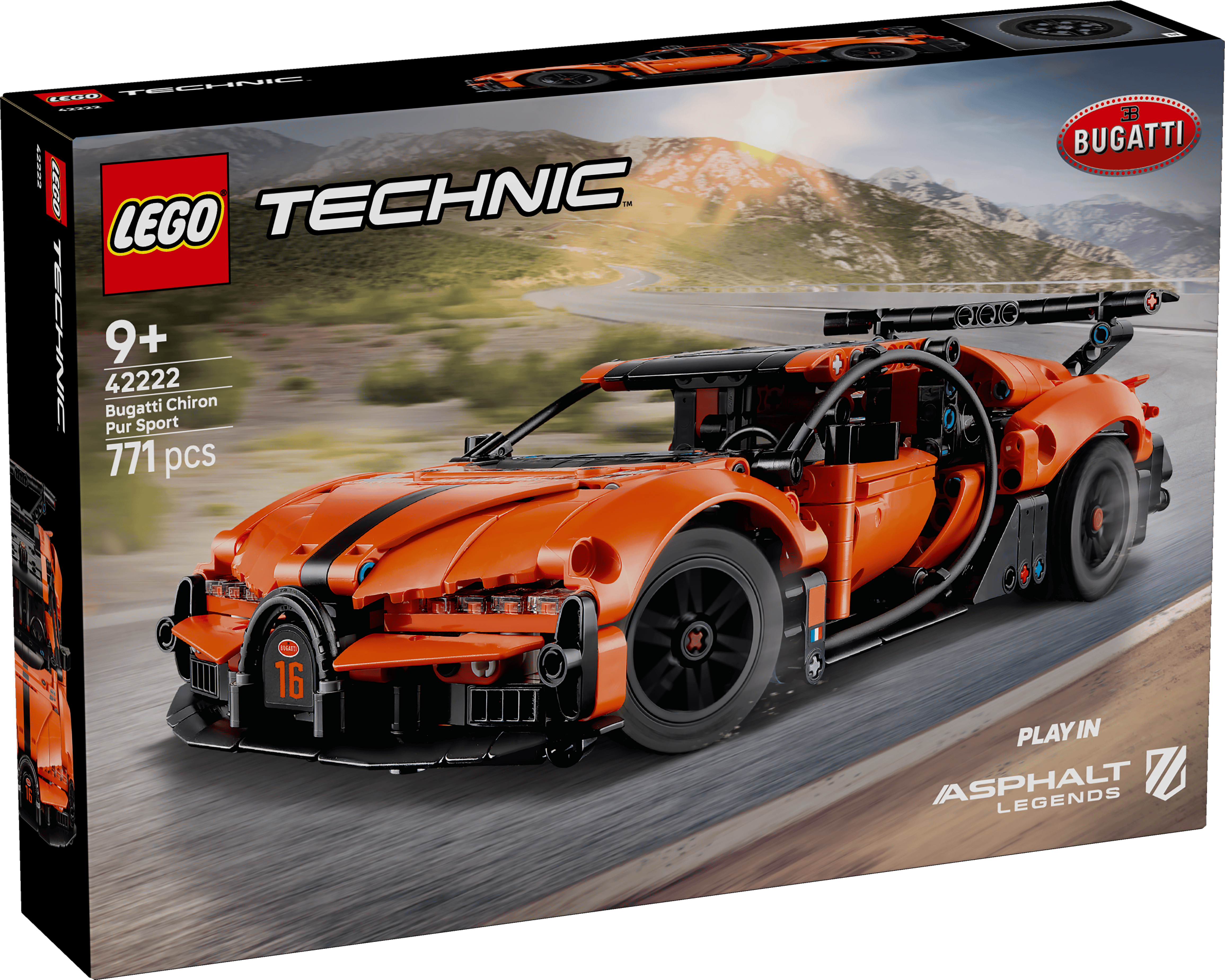 LEGO 42222 TECHNIC BUGATTI CHIRON PUR SPORT HYPERBIL