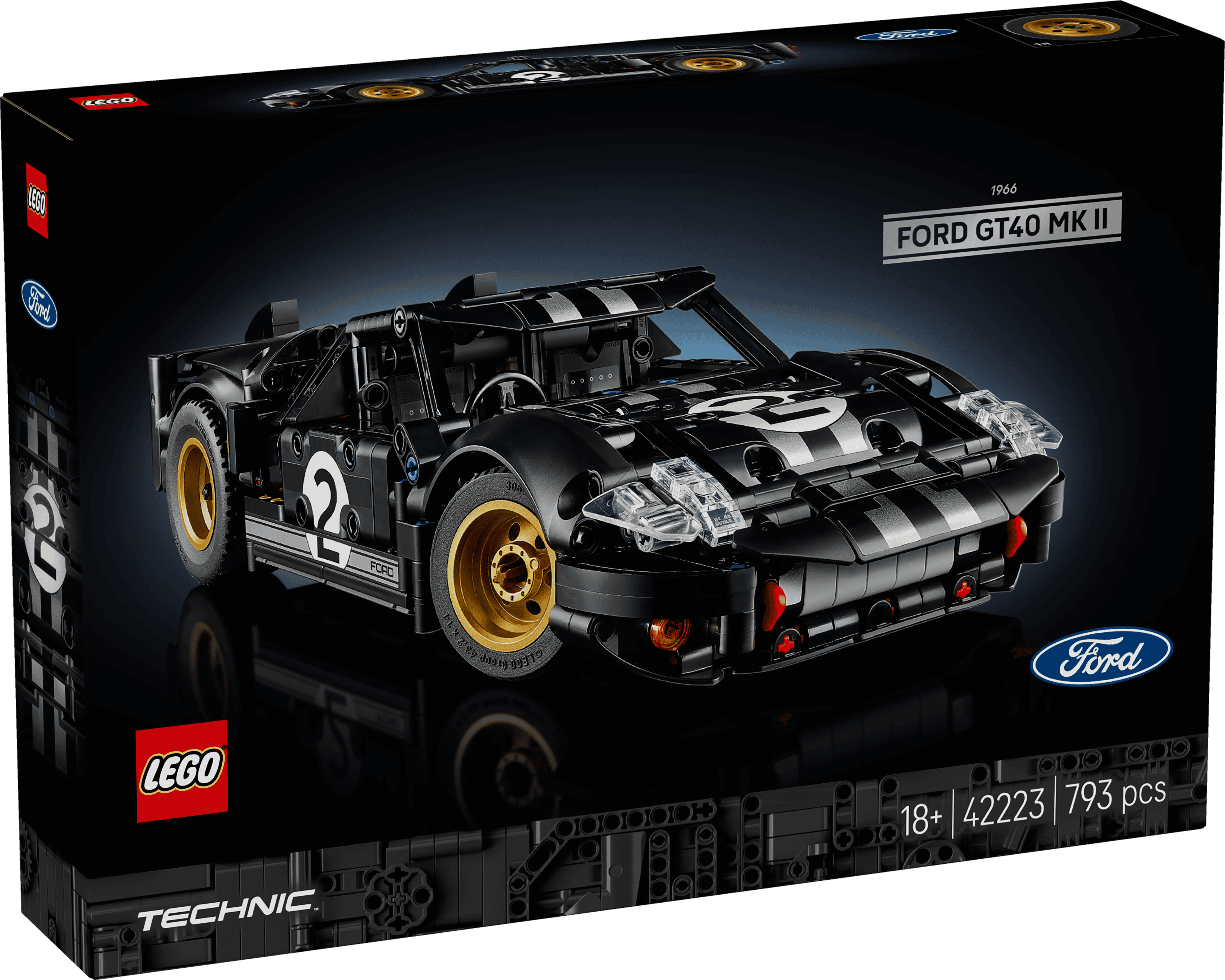 LEGO 42223 TECHNIC 1966 FORD GT40 MKII RACERBIL