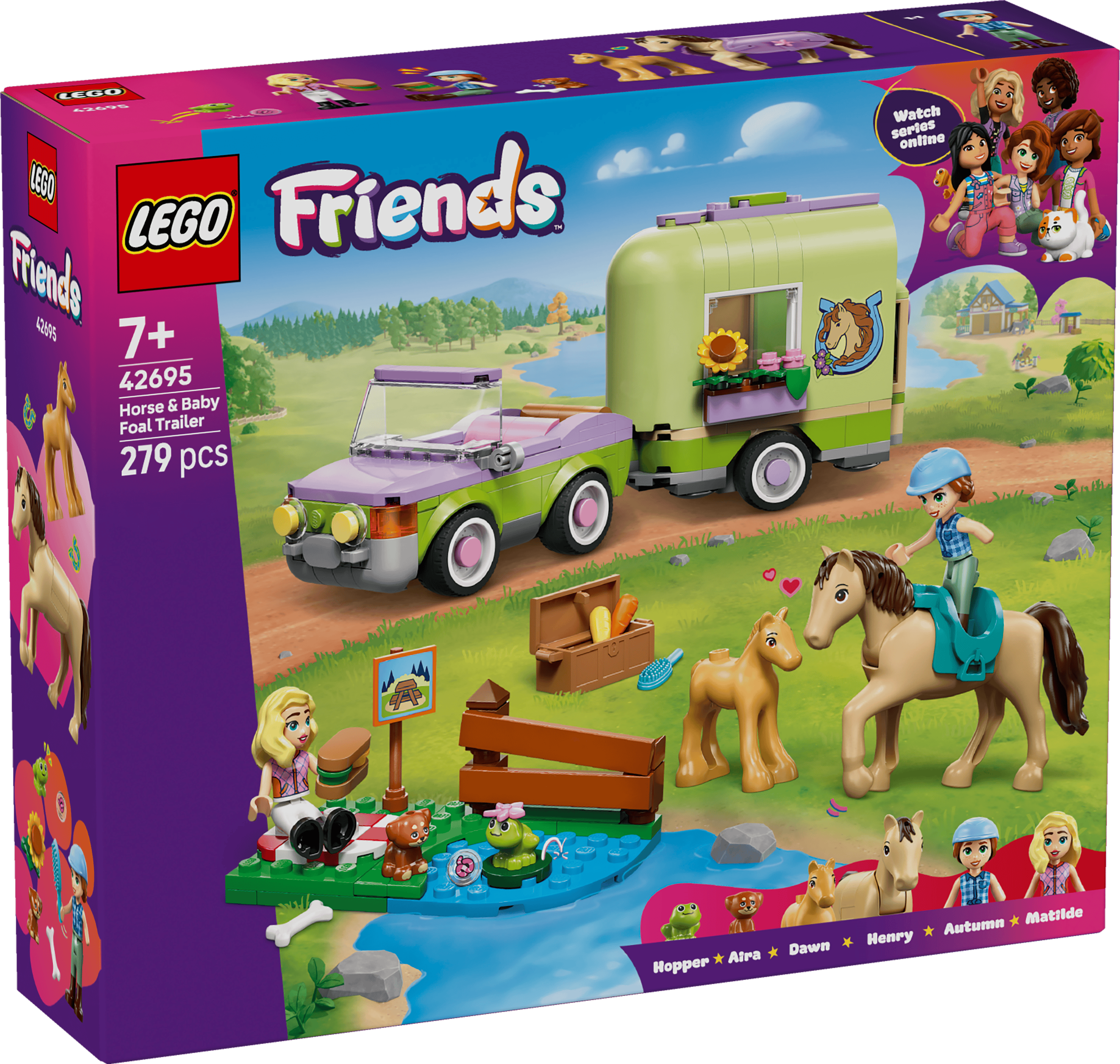 LEGO 42695 FRIENDS SLÄP MED HÄST OCH FÖL