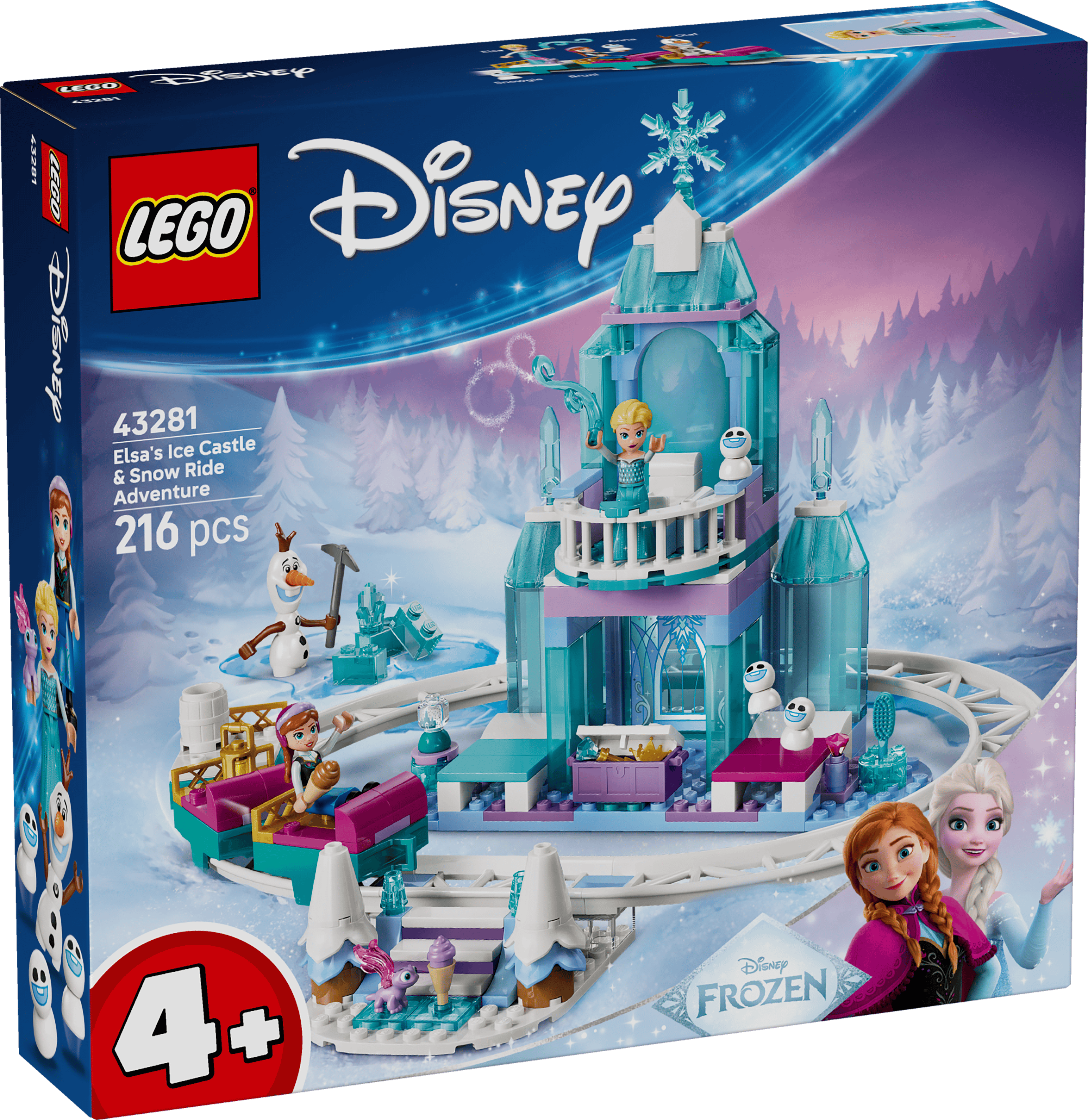 LEGO 43281 DISNEY PRINCESS ELSAS ISPALATS OCH SNÖÄVENTYR