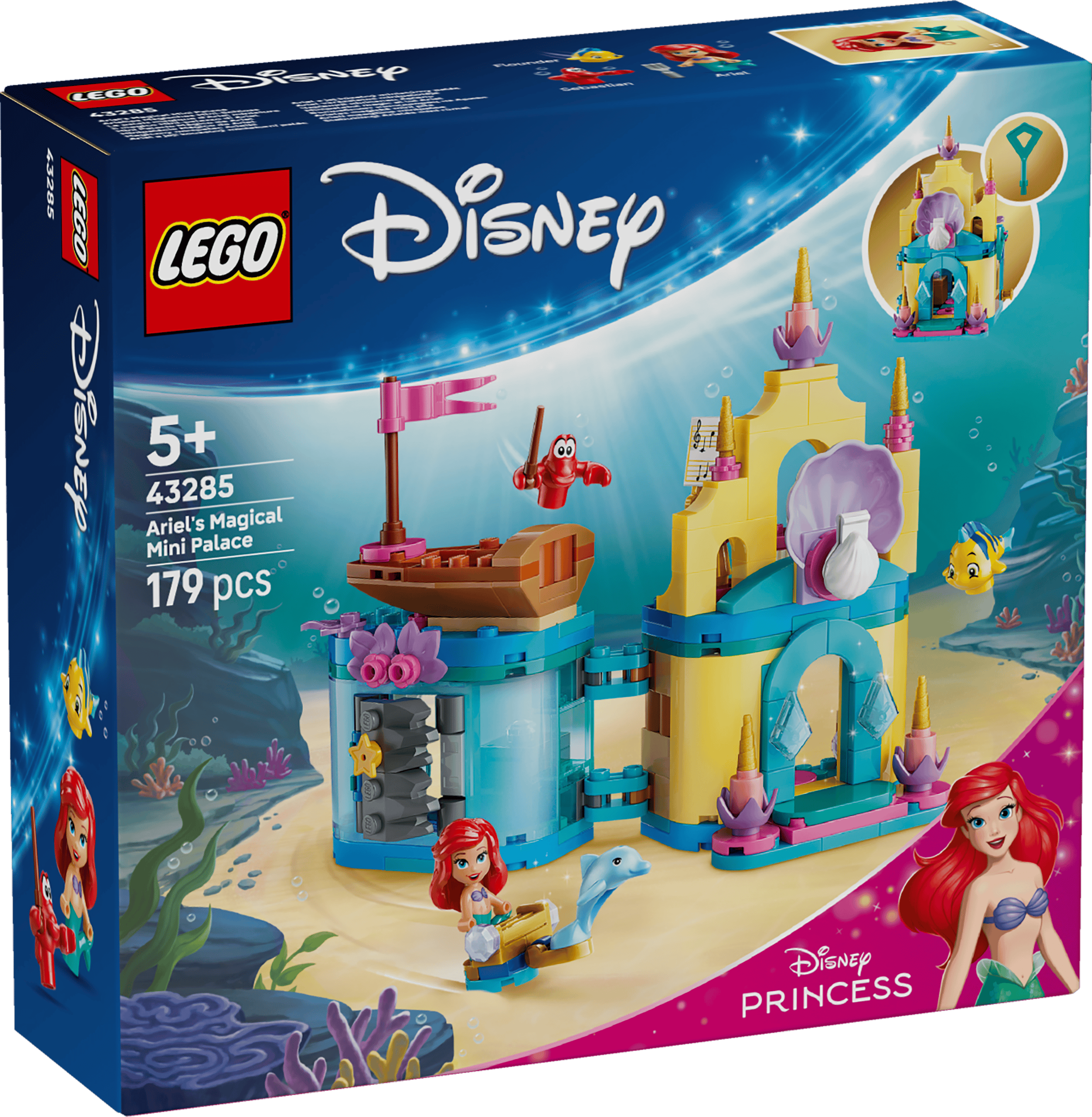 LEGO 43285 DISNEY PRINCESS ARIELS MAGISKA MINIPALATS