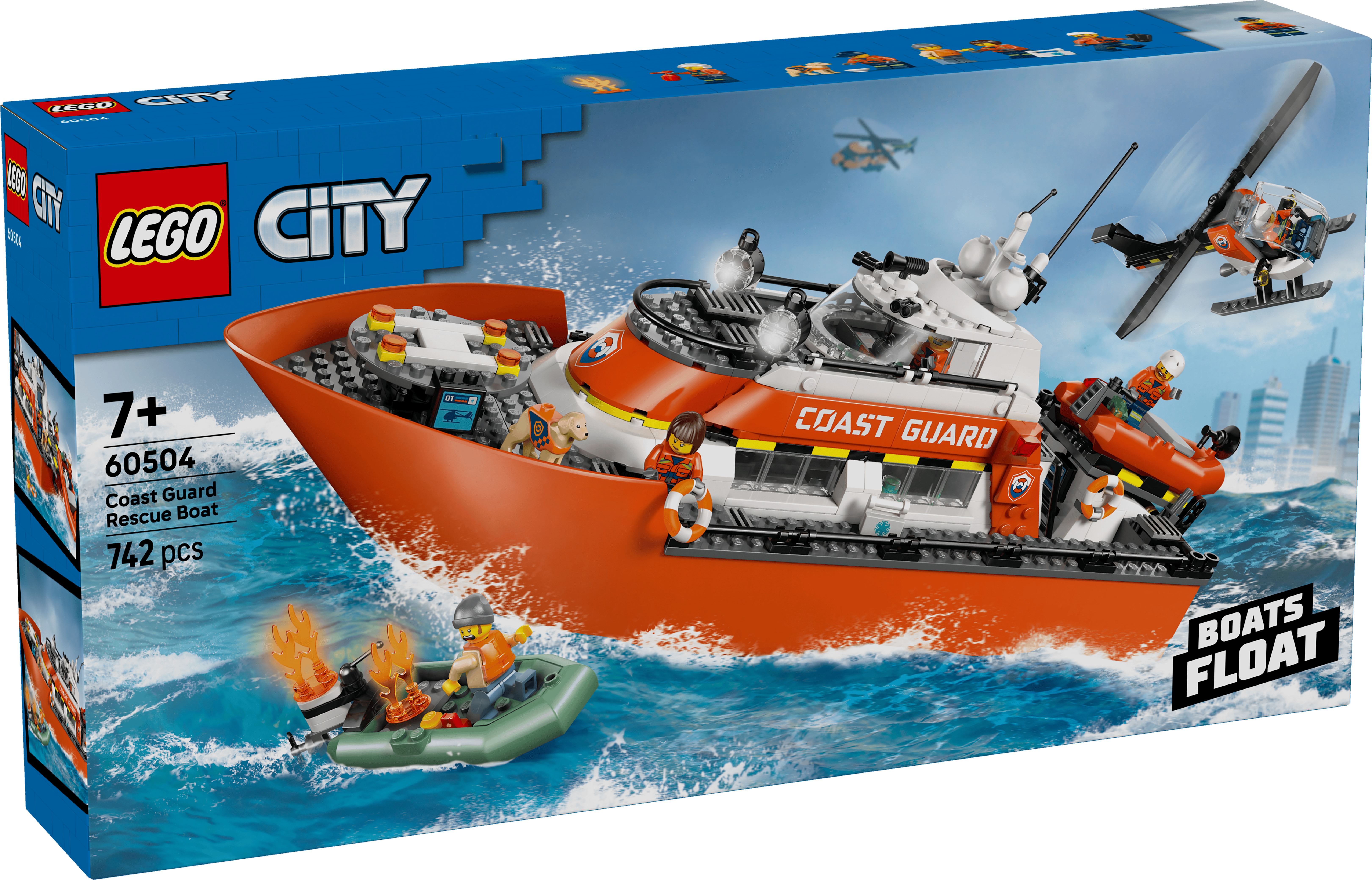 LEGO 60504 CITY KUSTBEVAKNINGENS RÄDDNINGSBÅT OCH HELIKOPTER