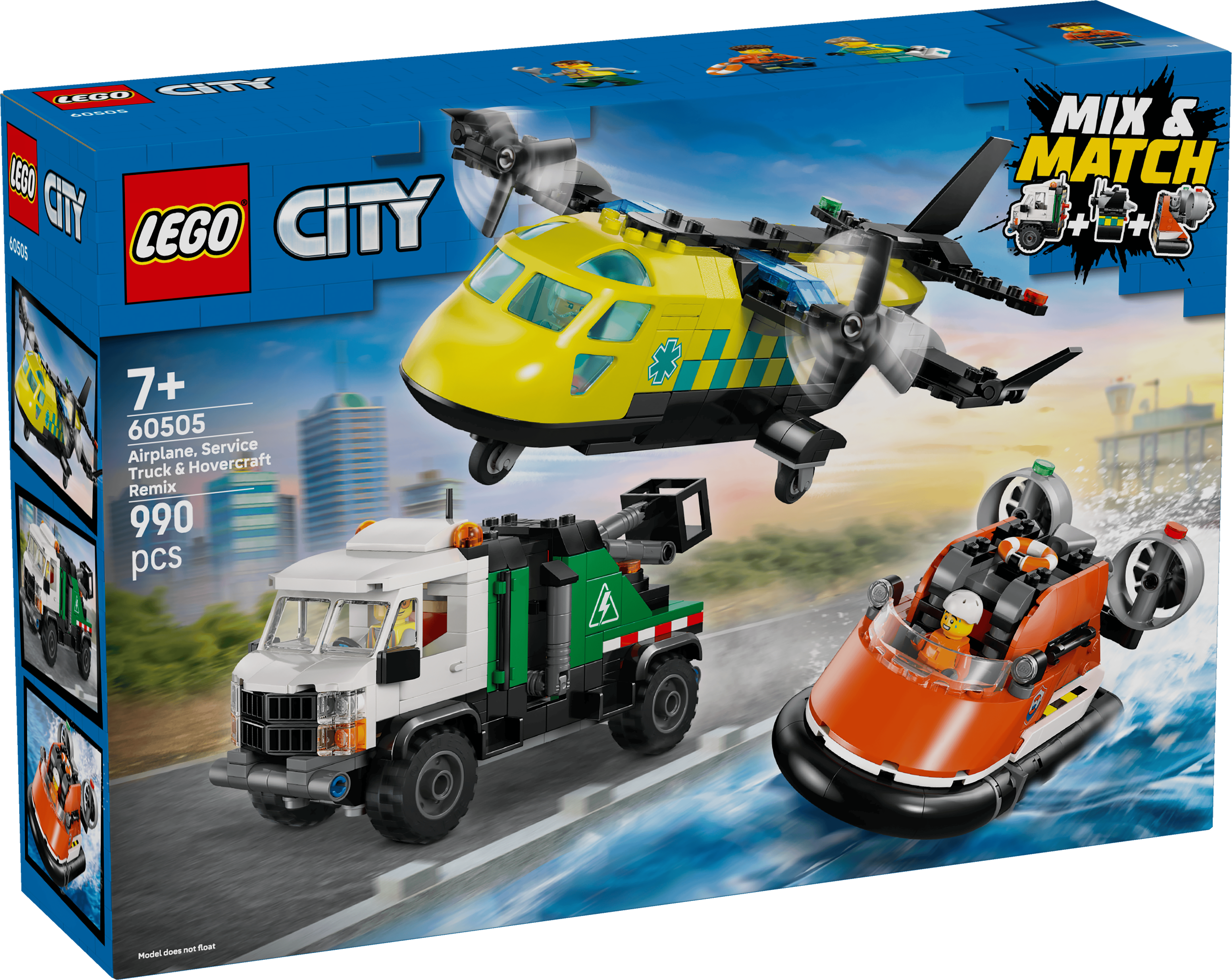 LEGO 60505 CITY FLYGPLAN, SERVICEBIL OCH SVÄVARE