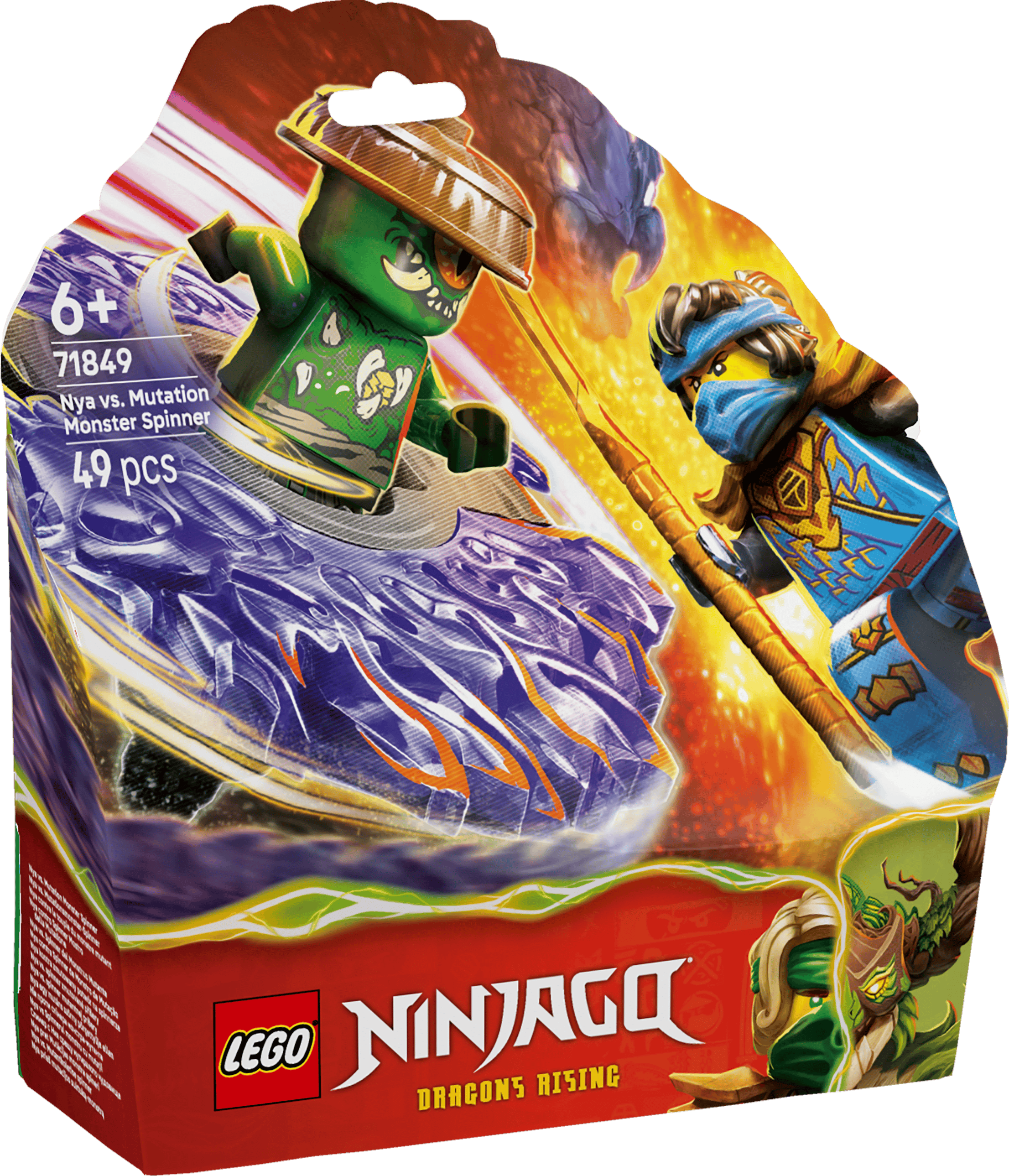 LEGO 71849 NINJAGO NYA MOT SPINNER MED MUTERAT MONSTER