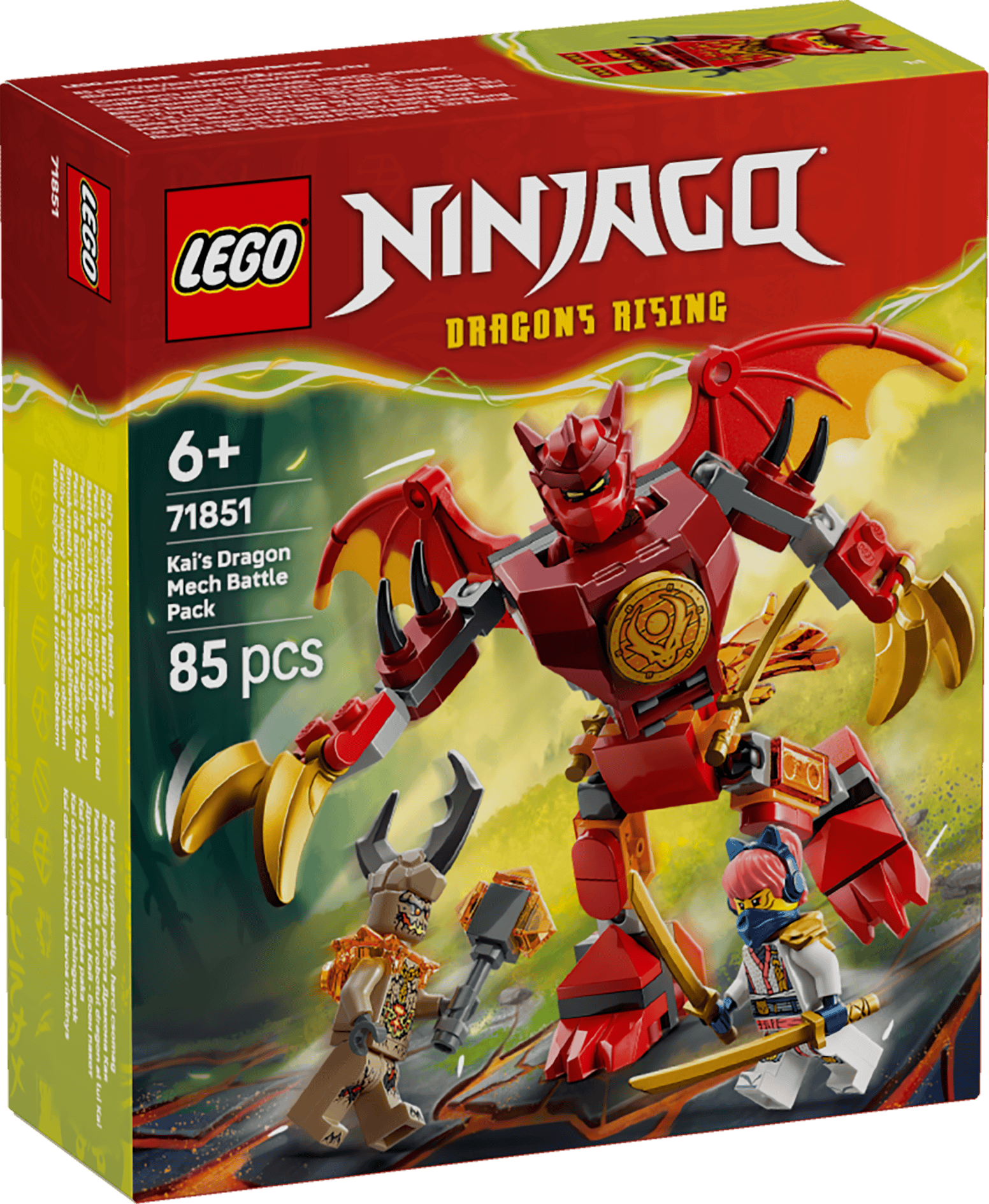 LEGO 71851 NINJAGO KAIS DRAKROBOT – STRIDSPAKET
