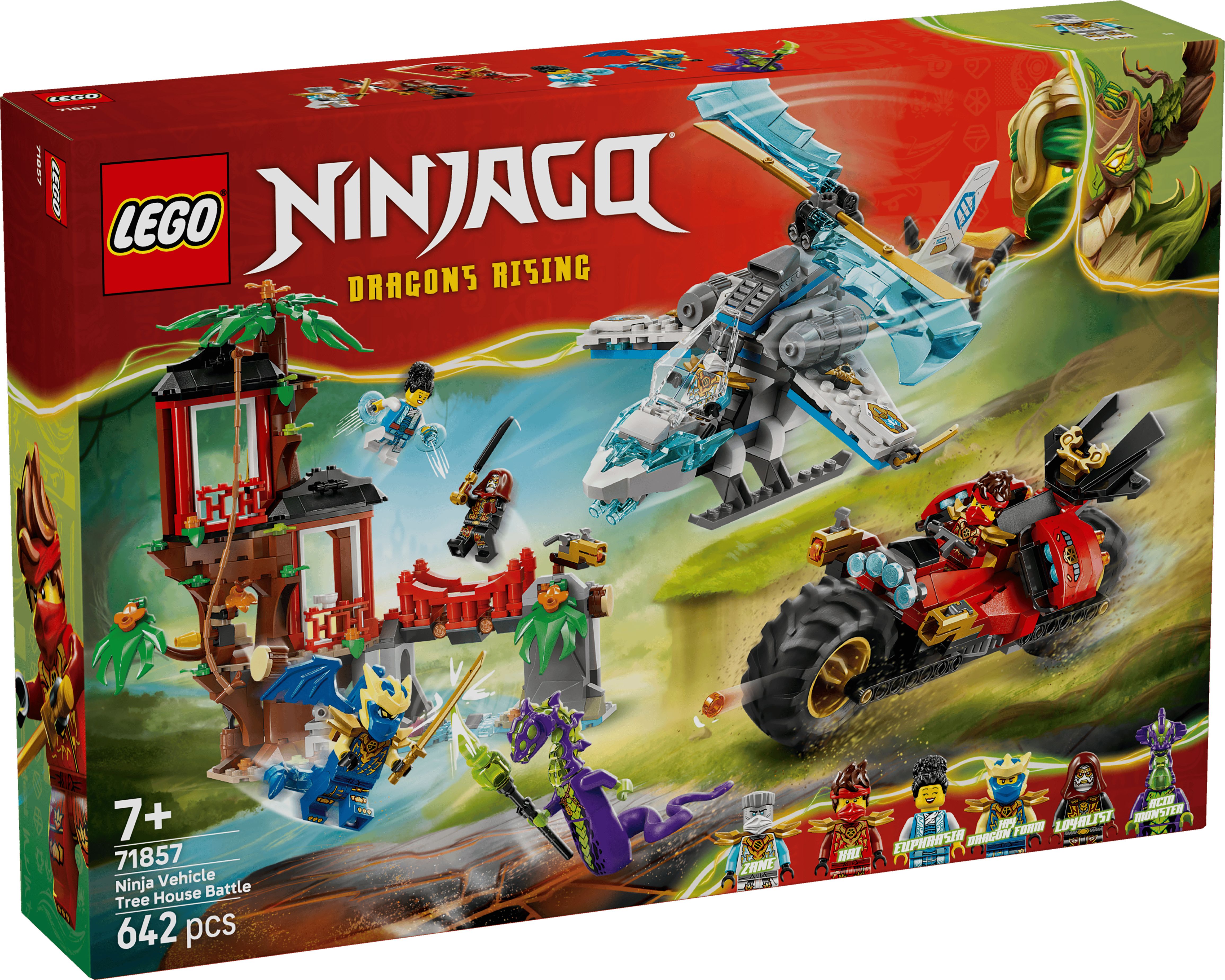 LEGO 71857 NINJAGO NINJORNAS FORDONSSTRID VID TRÄDKOJAN