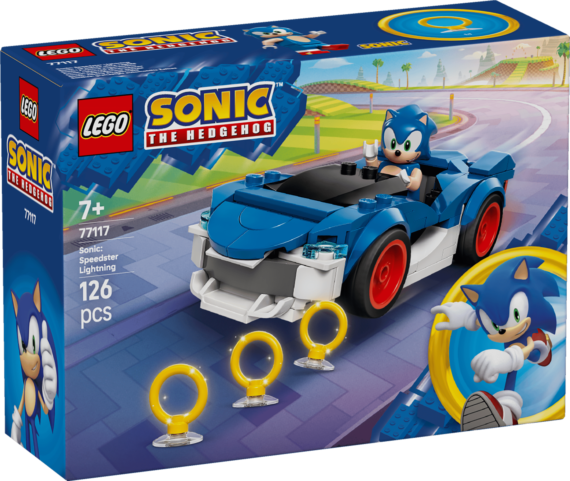LEGO 77117 SONIC THE HEDGEHOG™ SONIC: SPEEDSTER LIGHTNING