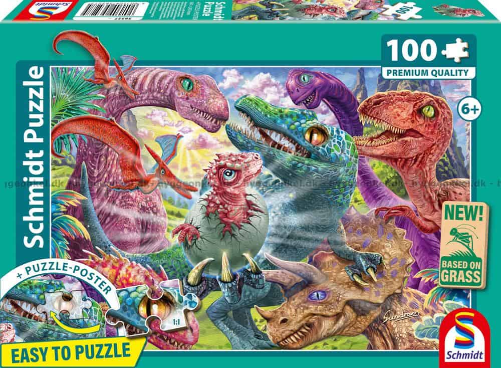 Pussel Schmidt 100Bit Small Dinosaurs, Big Adventures