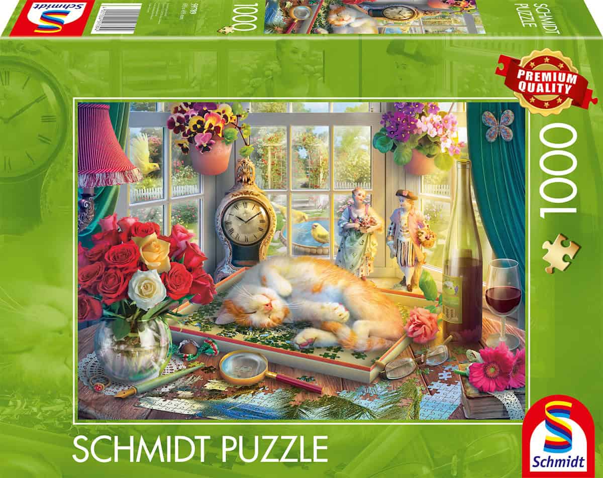 Pussel Schmidt 1000Bit Puzzle Time With The Cat