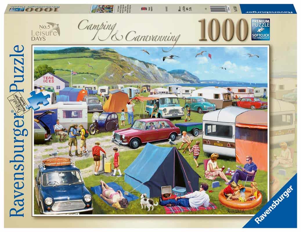 Pussel Ravensburger 1000Bit Camping & Caravanning