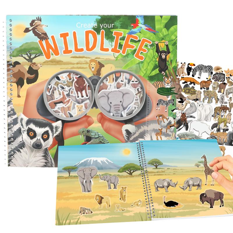 Pysselbok Create Your Wildlife