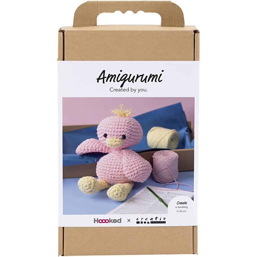 DIY Kit Amigurumi Ljusrosa Ljusgul Anka