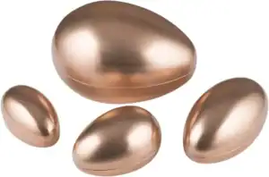 Påskägg Metall 15Cm Rose