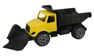 Stor Lastbil Med Plog