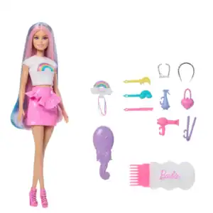 Barbie Rainbow Sparkle Hair Play